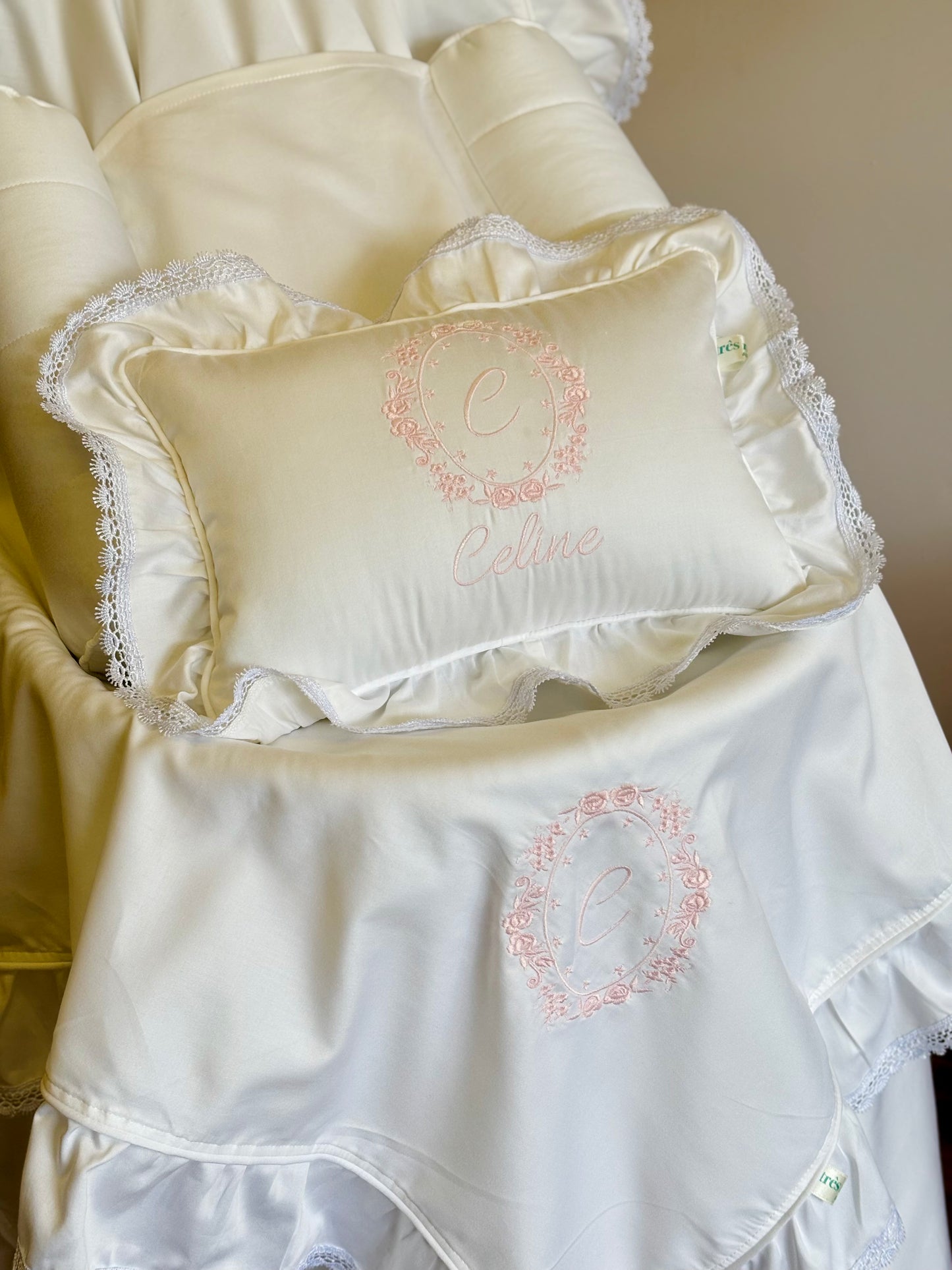 Kit maternidade monograma floral