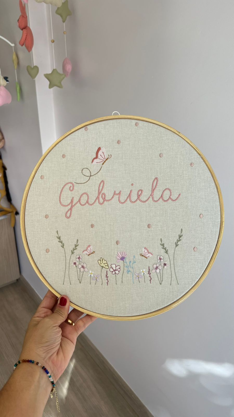 Quadro de Porta póas de borboleta