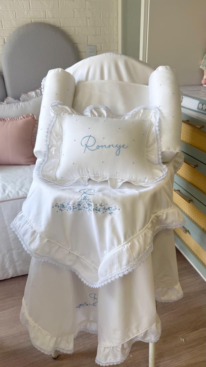 Kit maternidade vintage com poa