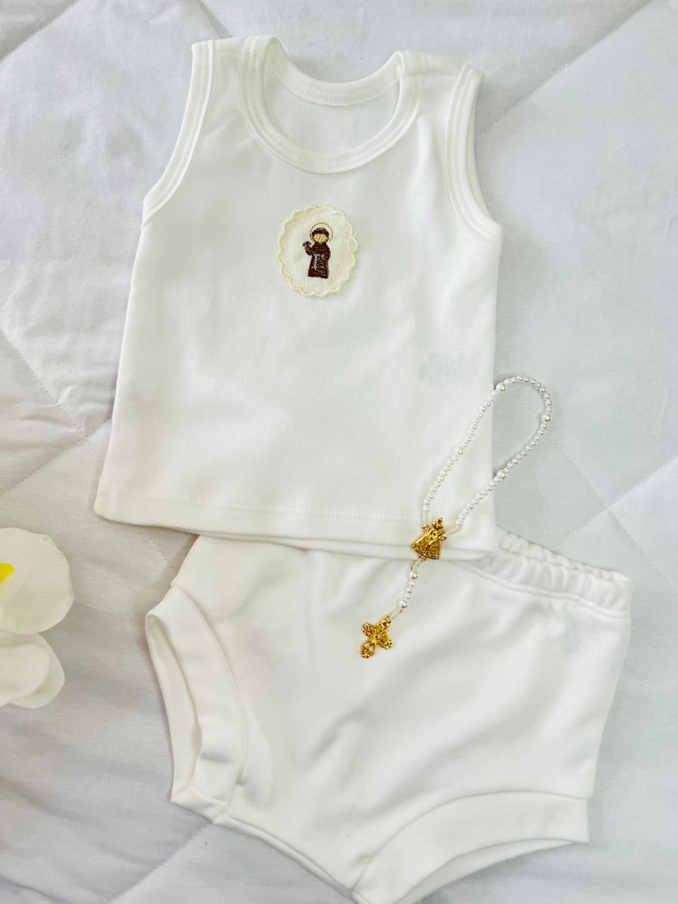 Conjunto regata com tapa fraldas São Francisco