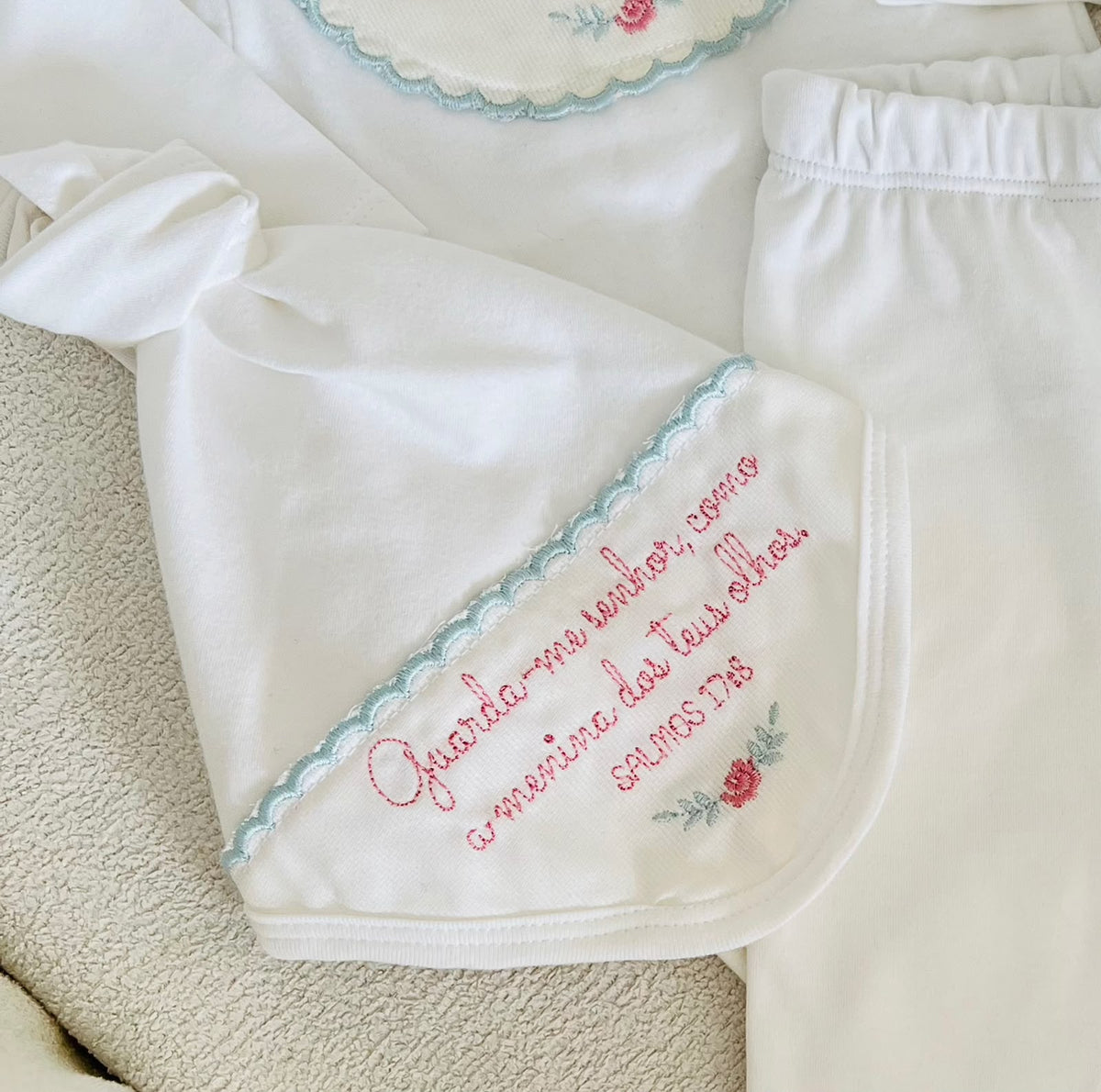 Kit Panos de Chupeta guarda-me como a menina dos teus olhos