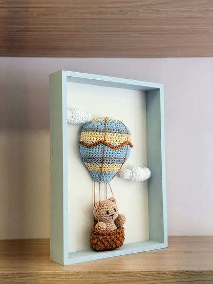 Quadro ursinho balão