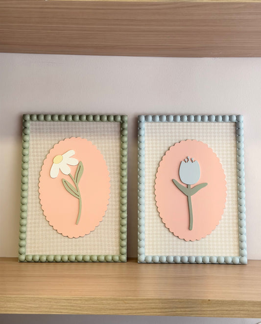 Quadros buble flor