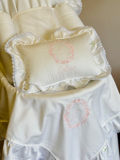 Kit maternidade monograma floral