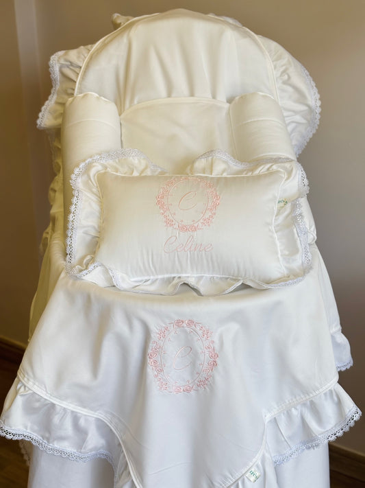 Kit maternidade monograma floral