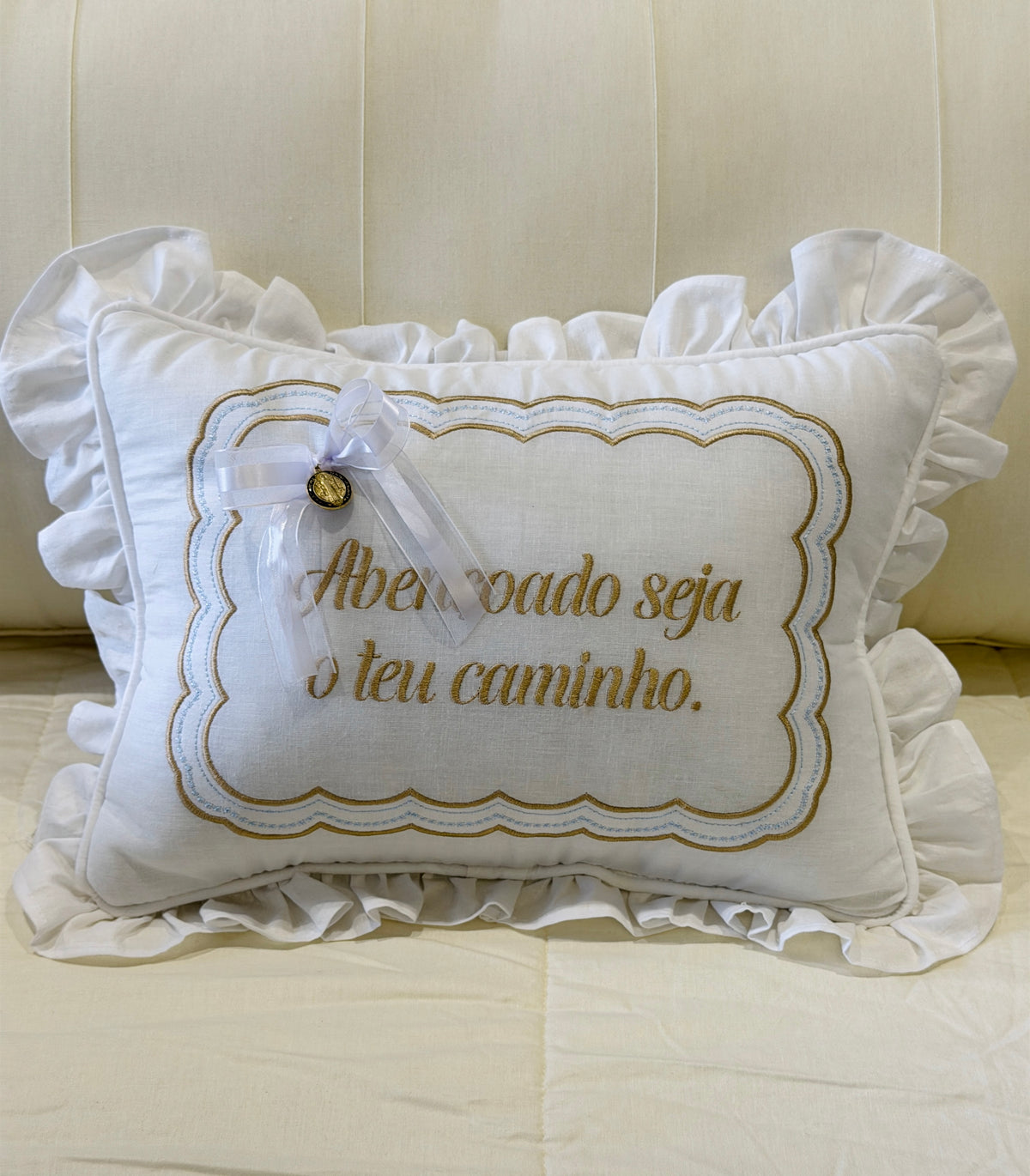 Almofada abençoado seja o teu caminho