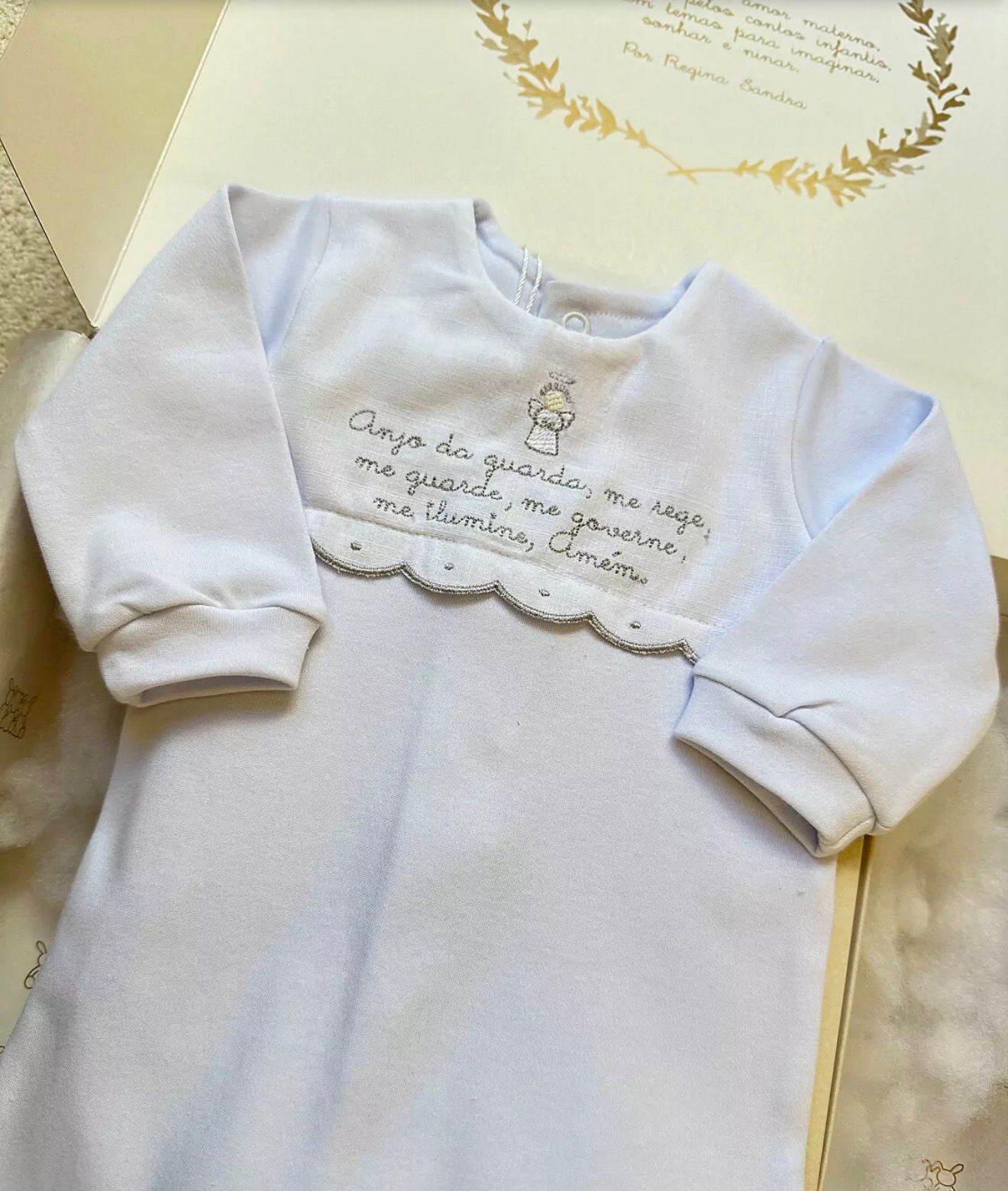 Macacão anjinho da guarda