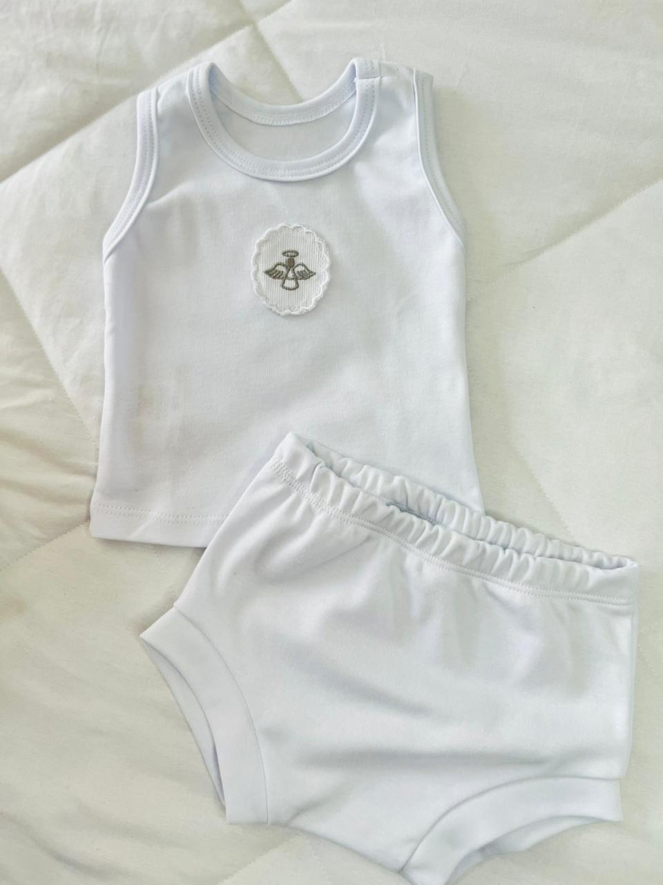 Conjunto regata com tapa fraldas Anjo da Guarda