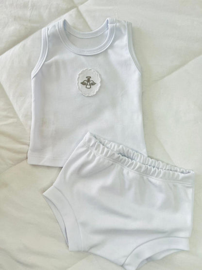 Conjunto regata com tapa fraldas Anjo da Guarda