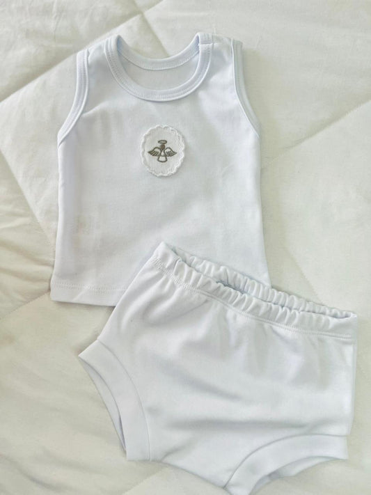 Conjunto regata com tapa fraldas Anjo da Guarda