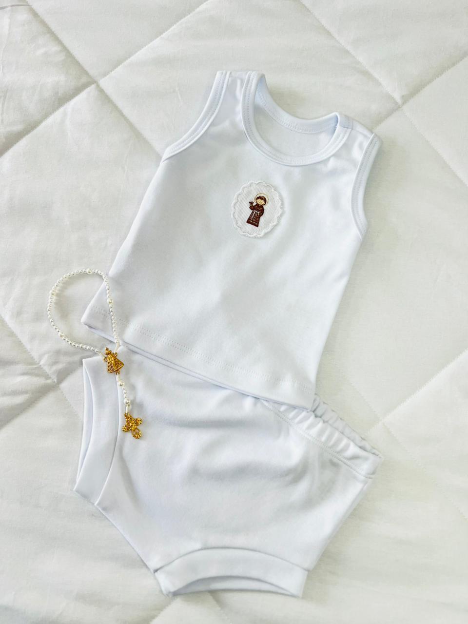 Conjunto regata com tapa fraldas São Francisco