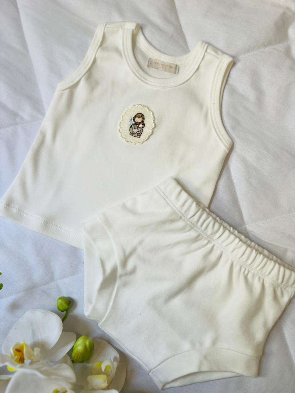 Conjunto regata com tapa fraldas São José
