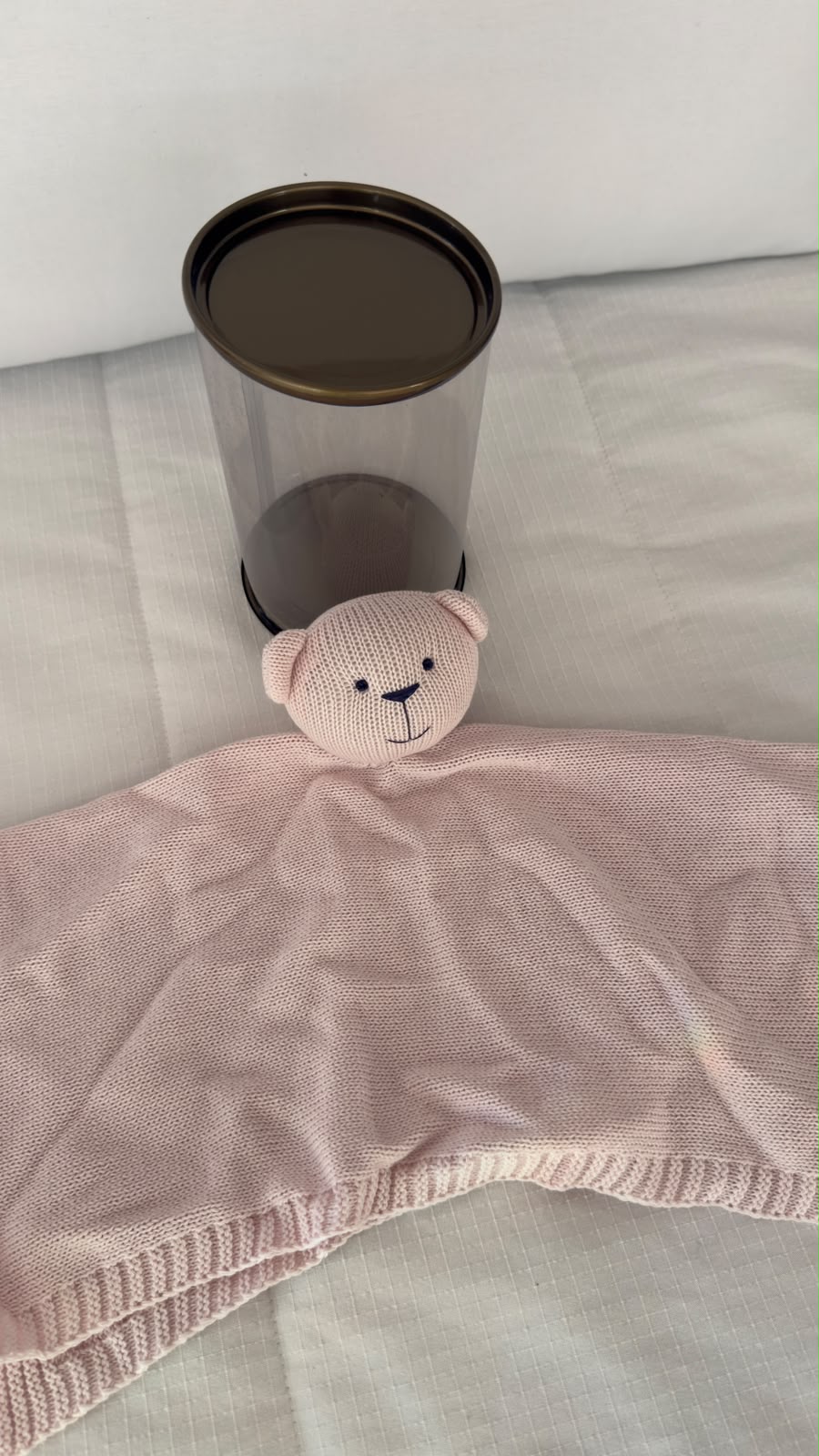 Naninha ursinho rosa bebê