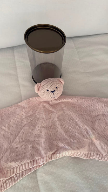 Naninha ursinho rosa bebê