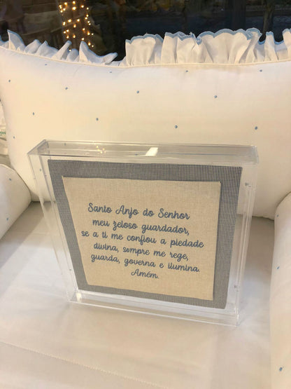Quadro de Porta em Acrílico Oração do Anjo