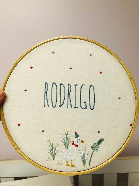 Quadro de Porta Patinhos Retrô