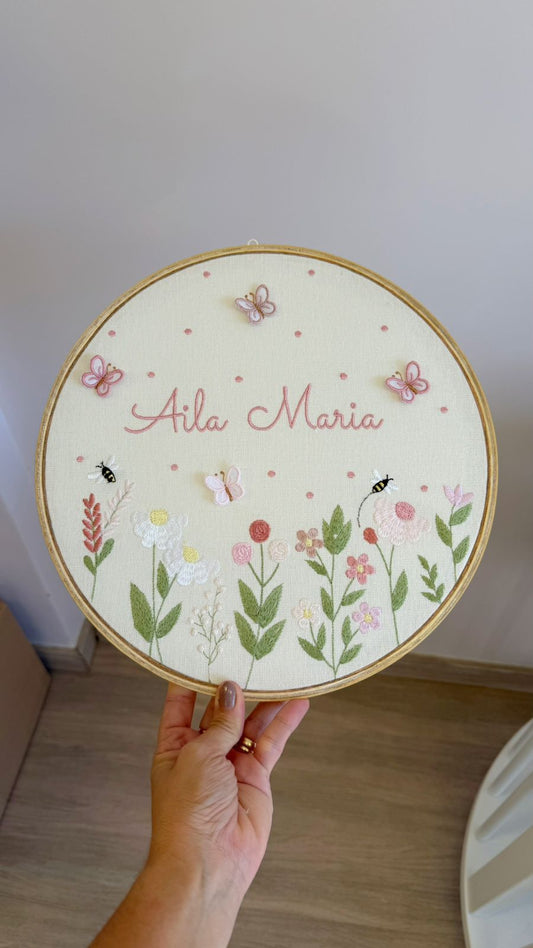 Quadro de Porta Borboletas Encantadas