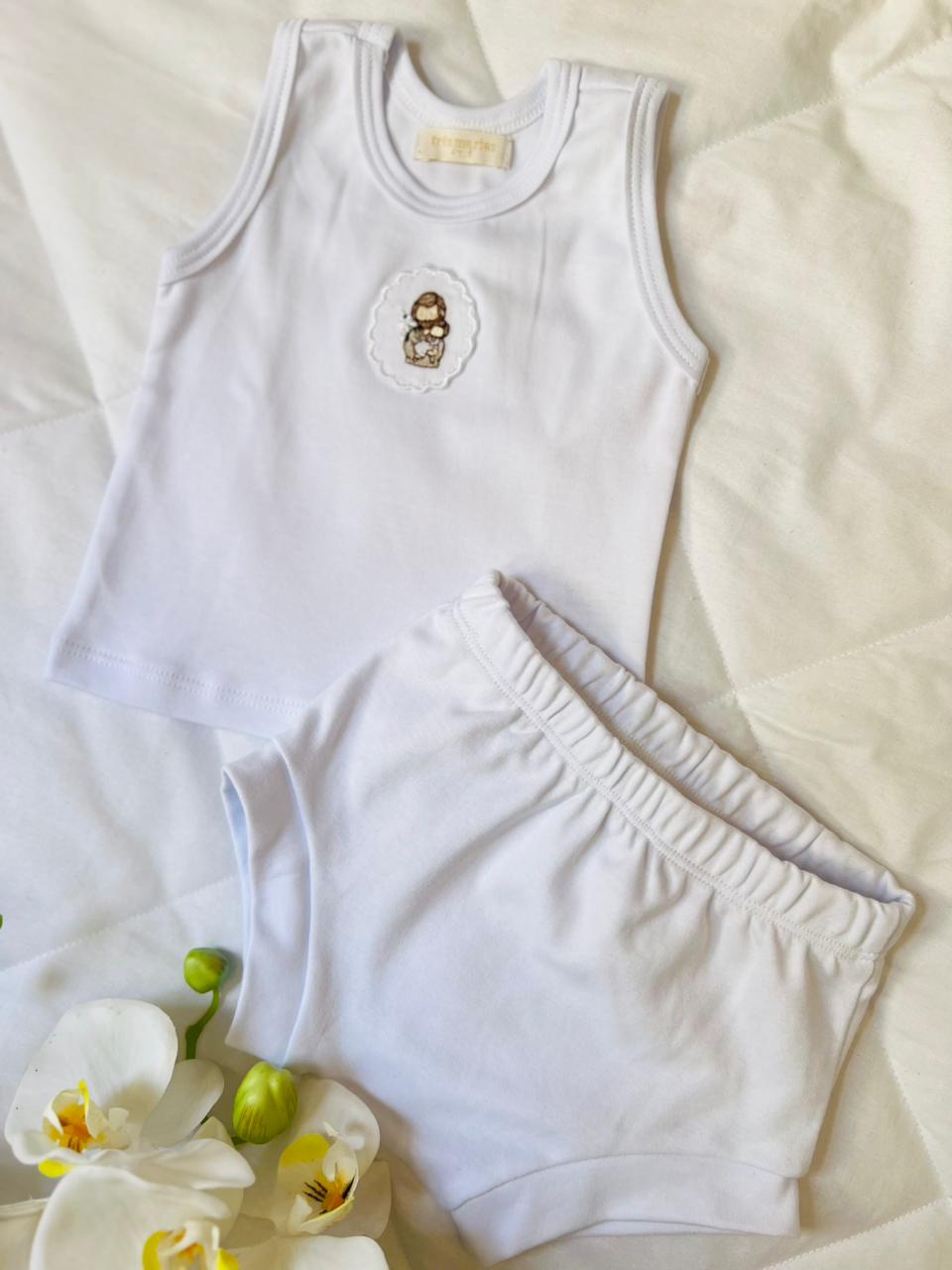 Conjunto regata com tapa fraldas São José